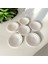 Metal Sunum Tepsisi Metal Çay Tabağı Set- 6 Adet Çay Tabağı ve 6 Adet Sunum Tepsisi Sunumluk Tabak 4