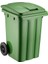 80 Litre Yeşil Tekerlekli Plastik Çöp Konteyneri 1