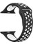 Apple Watch 10 42MM Kordon Delikli Çift Renk Silikon Beyaz 1