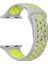 Apple Watch 10 46MM Kordon Delikli Çift Renk Silikon Sarı 1