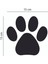 4 Lü Pati Oto Sticker Araba Oto Cam Kedi Köpek Pati Izi Arma Duvar Etiket Çıkartma Siyah-Beyaz 2