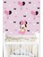 Pembe Siyah Puantiyeli Bebek Minnie Mouse Çocuk - Bebek Odası Duvar Sticker Seti Yıldız ve Kurdaleli 1