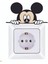 Mickey Mouse Priz Sticker Laptop Notebook Bilgisayar Arkası Etiket Çıkartma 10 x 10 cm 1