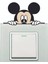 Mickey Mouse Priz Sticker Laptop Notebook Bilgisayar Arkası Etiket Çıkartma 10 x 10 cm 2