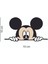 Mickey Mouse Priz Sticker Laptop Notebook Bilgisayar Arkası Etiket Çıkartma 10 x 10 cm 3