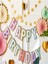 Parti Aşkı Makaron Gold Happy Birthday Banner Seti & Pastel Makaron Renk Doğum Günü Yazı Süsü 2