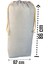 Gri Büzgülü Hurç 2'li Set Xlarge 86X62 cm - Taşınma Çantası - Yorgan Yastık Çamaşır Saklama Torbası 3