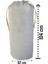 Gri Büzgülü Hurç 6'lı Set - 2xxl ,2xl, 2l - Taşınma Çantası - Yorgan Yastık Çamaşır Saklama Torbası 4
