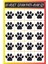 Pati Izleri 20 Adet Oto Sticker Araba Cam Kedi Köpek Pati Izi Duvar Etiket Çıkartma Siyah-Beyaz 1