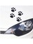 Pati Izleri 20 Adet Oto Sticker Araba Cam Kedi Köpek Pati Izi Duvar Etiket Çıkartma Siyah-Beyaz 3