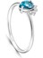 0,60 Karat London Blue Topaz Pırlanta Yüzük - PR01129 2