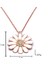 Zirkon Taşlı Beyaz Çiçek Rose Gümüş Kolye GK-216 4