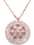 Zirkon Taşlı Kar Tanesi Rose Gümüş Kolye GK-240 1