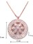Zirkon Taşlı Kar Tanesi Rose Gümüş Kolye GK-240 4