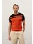 Erkek Renkli Slim-Fit Kalıp Yazlık Triko T-Shirt Siyah - 5018DNGR 2