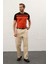 Erkek Renkli Slim-Fit Kalıp Yazlık Triko T-Shirt Siyah - 5018DNGR 3