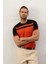 Erkek Renkli Slim-Fit Kalıp Yazlık Triko T-Shirt Siyah - 5018DNGR 4