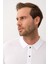 Erkek Slim-Fit Kalıp Polo Yaka Yazlık Triko T-Shirt Beyaz - 5002DNGR 3