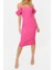 Moda Fit Mezuniyet Balo Finike Dokuma Carmen Yaka Kısa Kol Bodycone Midi Boy Elbise 3