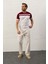 Erkek Renkli Slim-Fit Kalıp Yazlık Triko T-Shirt Bordo - 5018DNGR 5