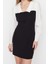 Moda Fit Business Finike Dokuma Gömlek Yaka Uzun Kol Bodycone Mini Boy Elbise 1