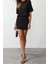 Moda Regular Casual Günlük Lycra Pes Kumaş Örme Bisiklet Yaka Kısa Kol Bodycone Mini Boy Elbise 3