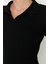 Moda Slim Casual Günlük Fitilli Triko Polo Yaka Uzun Kol Bodycone Midi Boy Elbise 4