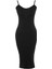 Moda Slim Casual Günlük Fitilli Triko V Yaka Uzun Kol Bodycone Midi Boy Elbise 1