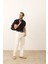 Erkek Çizgili Bisiklet Yaka Slim-Fit Kalıp Ince Triko T-Shirt Koyu Lacivert - 5013DNGR 3