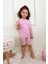 Kız Çocuk Pamuklu Penye Kumaş Şortlu Pijama Takımı 1