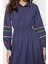 Moda Regular Casual Günlük Terrycotton Dokuma Gömlek Yaka Uzun Kol Basic Maxi Boy Tesettür Elbise 4