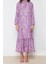 Moda Regular Casual Günlük Queen Crep Dokuma Dik Yaka Uzun Kol A-Line Maxi Boy Tesettür Elbise 1