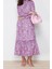 Moda Regular Casual Günlük Queen Crep Dokuma Dik Yaka Uzun Kol A-Line Maxi Boy Tesettür Elbise 2