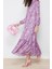 Moda Regular Casual Günlük Queen Crep Dokuma Dik Yaka Uzun Kol A-Line Maxi Boy Tesettür Elbise 3