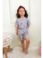 Kız Çocuk Pamuklu Penye Kumaş Şortlu Pijama Takımı 1