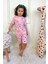 Kız Çocuk Pamuklu Penye Kumaş Şortlu Pijama Takımı 1