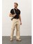 Erkek Yumuşak Dokulu Slim-Fit Kalıp Polo Yaka Ince Triko T-Shirt Siyah - 5008DNGR 4
