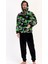 Erkek Uzun Kol Welsoft Kapüşonlu Siyah Pijama Takım C9T7N0O403 1