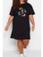 Moda Rahat Günlük Süprem Örme Bisiklet Yaka Kısa Kol T-Shirt Elbise Mini Boy Büyük Beden Elbise 2
