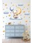 Sevimli Ayıcık Gökyüzünde Çocuk Odası Sticker Seti Duvar Sticker Etiket 1