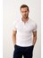 Erkek Slim-Fit Kalıp Polo Yaka Yazlık Triko T-Shirt Beyaz - 5006DNGR 1
