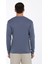 Patlı Düğme Detay Sweatshirt - Koyu Mavi 5