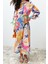 Moda Regular Casual Günlük Chally Dokuma Hakim Yaka Uzun Kol A-Line Maxi Boy Tesettür Elbise 3