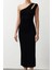 Moda Slim Mezuniyet Balo Simli Örme Örme Asimetrik Yaka Kolsuz Kol Bodycone Maxi Elbise 1