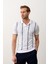 Erkek Slim-Fit Kalıp Polo Yaka Ince Triko T-Shirt Beyaz - 5012DNGR 1