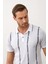 Erkek Slim-Fit Kalıp Polo Yaka Ince Triko T-Shirt Beyaz - 5012DNGR 2