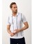 Erkek Slim-Fit Kalıp Polo Yaka Ince Triko T-Shirt Beyaz - 5012DNGR 5