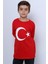 Çocuk Ayyıldız Baskılı Tshirt Uzun Kollu A57 2