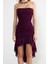Moda Fit Mezuniyet Balo Tül Örme Straplez Kolsuz Kol Bodycone Midi Boy Elbise 1