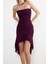 Moda Fit Mezuniyet Balo Tül Örme Straplez Kolsuz Kol Bodycone Midi Boy Elbise 4